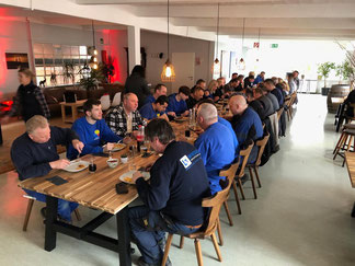 Goerzwerk Handwerker beim Lunch