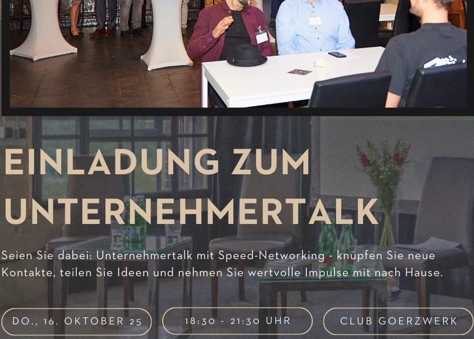 Ein NetzwerkAbend, der sich lohnt! 16.10.25