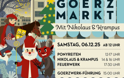 GOERZMARKT mit nikolaus und krampus am 06.12.25