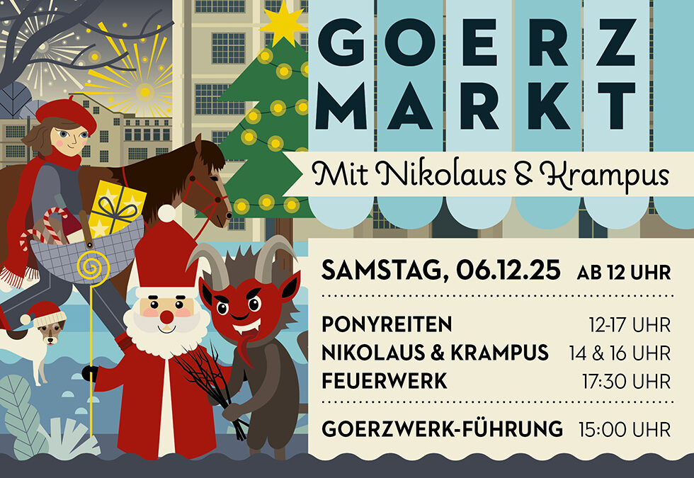 GOERZMARKT mit nikolaus und krampus am 06.12.25