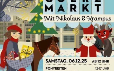 GOERZMARKT mit nikolaus und krampus am 06.12.25